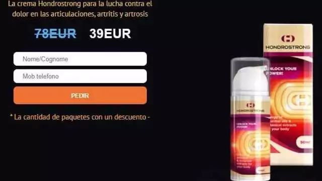 Comprar Hondrostrong en Valencia – Tratamiento efectivo para el dolor articular | Sitio web oficial